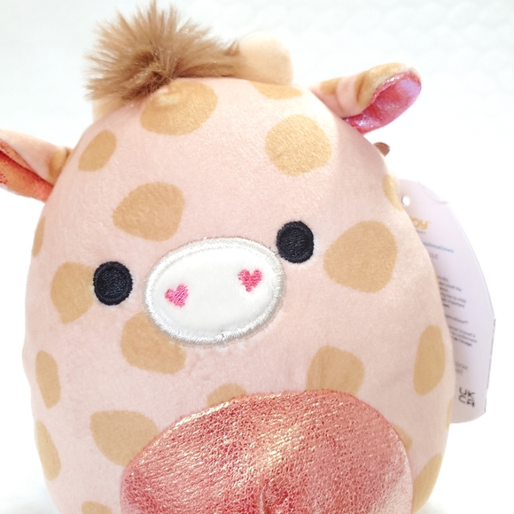 Zuni Squishmallows 5 Inch BNWT Valentines Day Giraffe Plush Toy - Picture 6 of 8